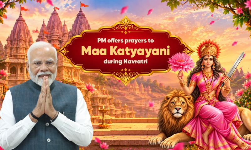 PM offers prayers to Maa Katyayani during Navratri